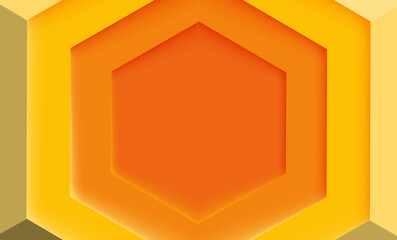 Abstract Orange and Yellow Vector Background with Decorative Frame Design