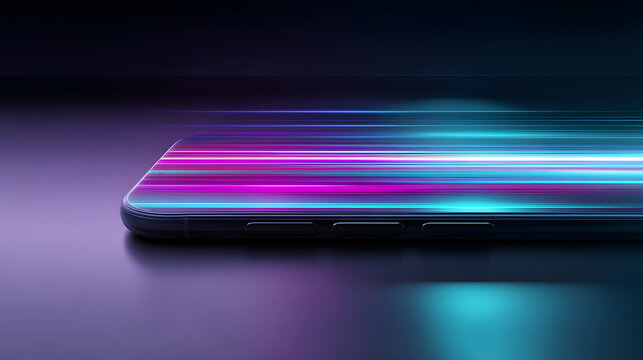 Smartphone's Digital Aura: The sleek smartphone, radiating an ethereal glow of luminous energy, embodies the essence of technology. This photo captures the dynamic spirit of communication.