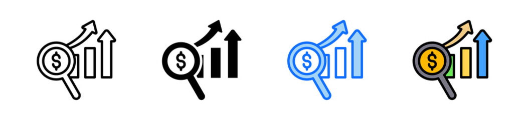 Audit Icon Set Multiple Style Collection