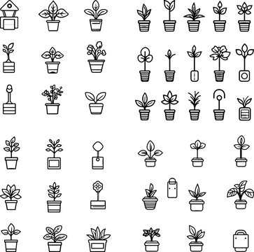 plant labels icons, garden labels, plant markers, herb labels, vegetable labels, flower labels, seedling labels, garden tags, plant name tags, garden identifiers, potted plant labels, w