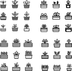 planter box icons, garden planter, raised planter box, outdoor planter, flower box, vegetable box, herb planter, patio planter, balcony planter, wooden planter box, metal planter box, p