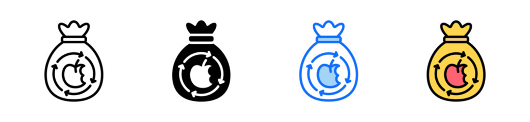 Compost Icon Set Multiple Style Collection