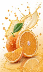 orange juice splash