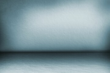Minimalistic flat design space is showing seamless interior with concrete floor turning into wall