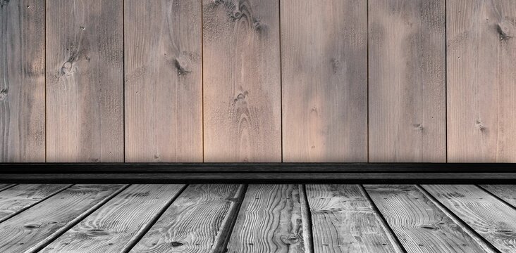 Fototapeta Graphic image of wooden planks