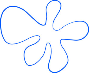 Abstract Split Petal Blob Icon