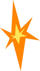 Obraz premium Geometric Starburst Tapered Icon