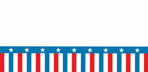 Naklejka premium Featuring patriotic banner at bottom with red white stripes under blue stripe bearing white stars