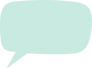 Freeform Speech Bubble Rounded Green