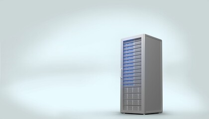 Digitally generated server tower