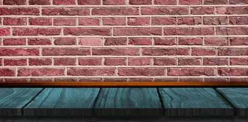 Poster Walkway against brick wall