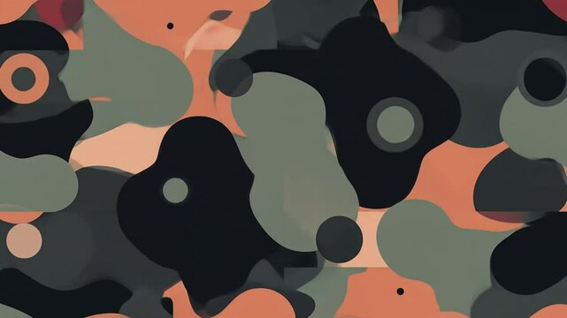 Abstract camouflage design pattern