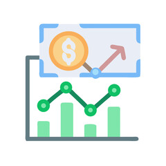 Stock Market Growth Chart Showing Financial Improvement and Success