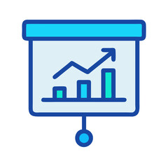 Sales and Profits Increasing, Presentation Graph with Ascending Arrow