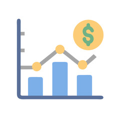 Graphical presentation of financial growth and market trends