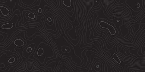 "Abstract topographic contour map dark background with smooth curved elevation lines. Perfect for modern design, geographic themes, UI/UX, and digital textures. High-resolution seamless pattern"
