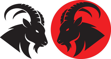 Intense and Symbolic Ram Head Imagery, Perfect for Branding and Design