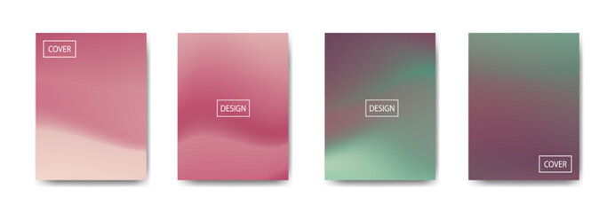 set of abstract background with beautiful gradation color, colorful background for poster flyer banner backdrop.vertical banner.cool fluid background vector illustration