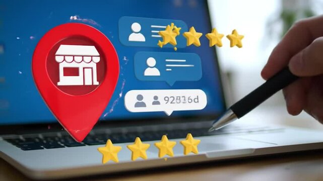 Local Business Location and Online Reviews
