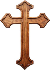투명한 나무 십자가