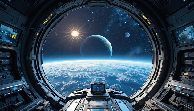 Cosmic Horizon from High-Tech Spacecraft Cabin