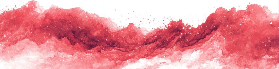 Abstract watercolor wash of red hues