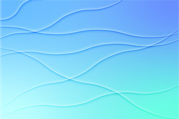 Abstract light line wave modern soft luxury texture with blue and green smooth vector background.
