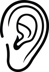 Ear vector icon