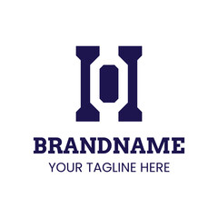 Letters HO Monogram Logo, suitable for any brand with OH or HO initials