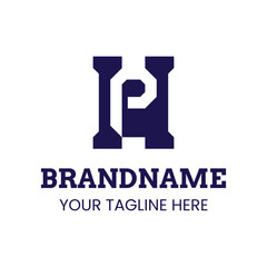 Letters HP Monogram Logo, suitable for any brand with PH or HP initials