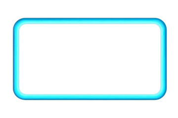 Bright blue rectangle frame on black