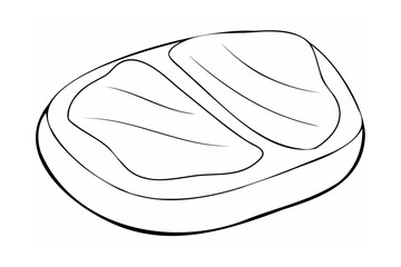 Raw meat steaks with grill marks beef pork