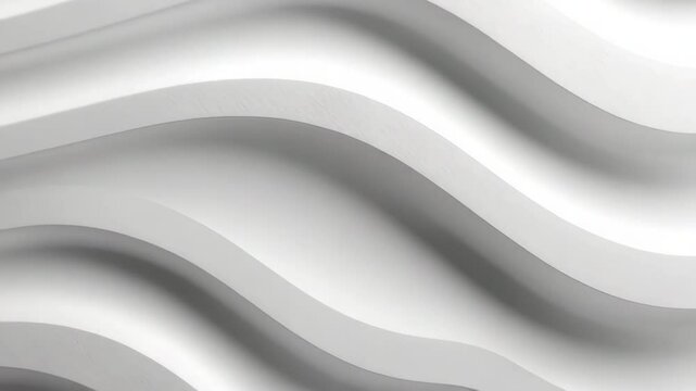 Rhythmic Wavy Pattern: An artistic close-up showcasing an abstract wave design. The interplay of light and shadow across the undulating forms creates a sense of movement and depth. 