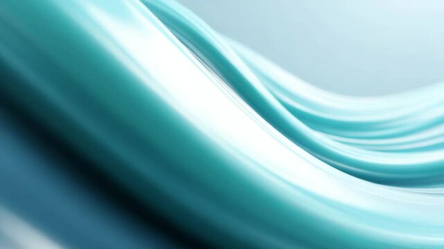 Abstract Ocean Wave: A mesmerizing depiction of a fluid, ethereal ocean wave, its turquoise depths illuminated by a soft, otherworldly light, evokes tranquility and boundless freedom.