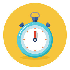 Stopwatch Vector Graphic Illustration Time Measurement Icon