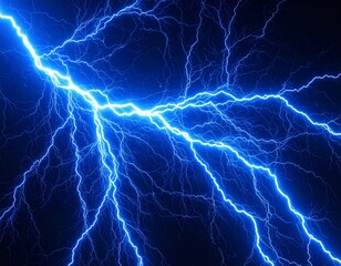 黒背景に青い電流の模様