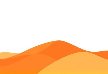 Minimalist Abstract Vector Background with Earth-Tone Layered Hills