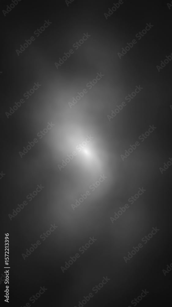 Canvas Prints realistic black white smoke loop slow motion vertical background.