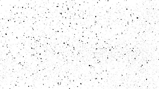 Black Ink Splatter Texture on White Background &ndash; Minimal Grunge Dots Pattern