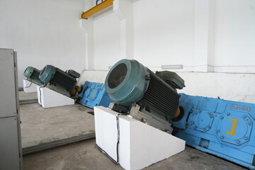 pump house and pump machine for the city river sluice gate and its sophisticated mechanism to...