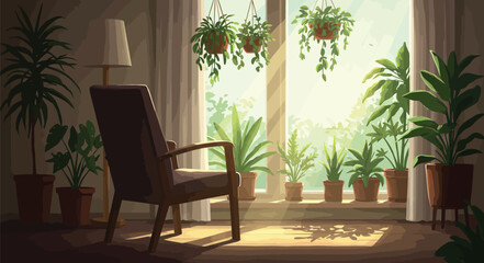 Sunlight Streaming In Finding Peace Through Environmental Sadness Therapy and Indoor Plants