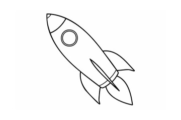 Sleek rocket ship soaring through space spaceship spacecraft