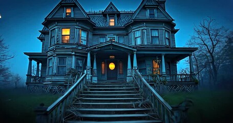 haunted house in the woods