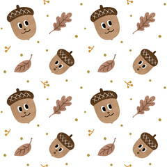 Whispers of the Acorn Forest Pattern