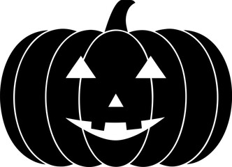 vector black silhouette of a pumpkin  .eps