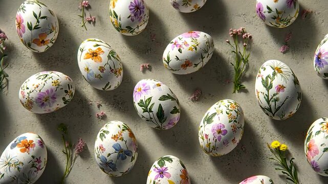 Floral Easter Eggs