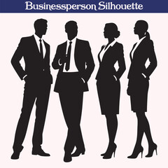 Businessperson high quality silhouette design