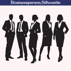 Businessperson high quality silhouette design