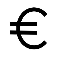 Obraz premium Euro currency symbol graphic design euro sign finance