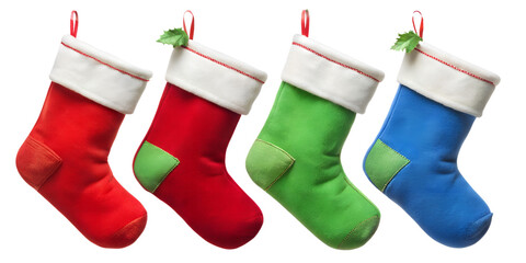 Classic Red and Green Christmas Stockings